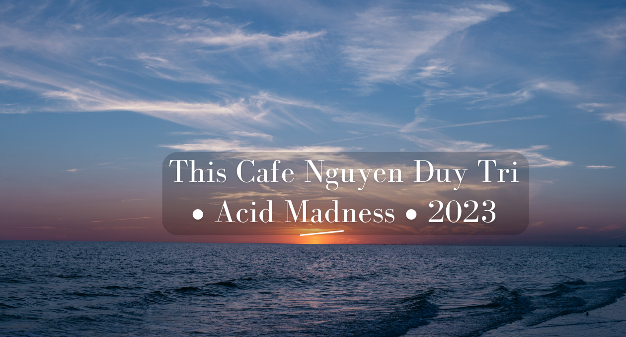 This Cafe Nguyen Duy Tri • Acid Madness • 2023